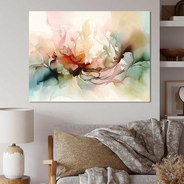 Delicate Floral Impressions I - Floral Canvas Wall Art